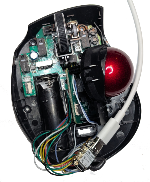 Image of EX-G with ESP32S3 shown in the bottom case housing