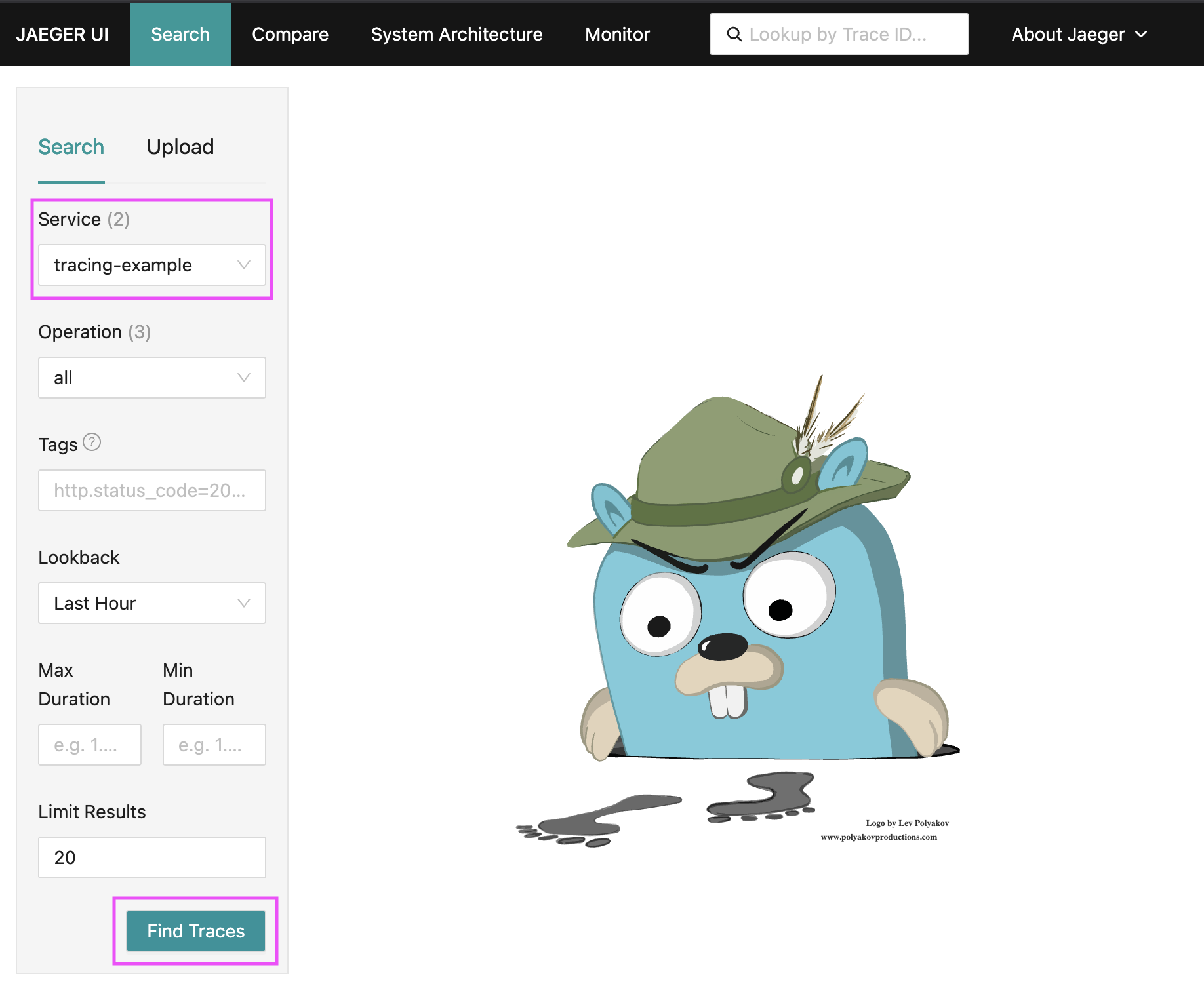 Jaeger Example Service