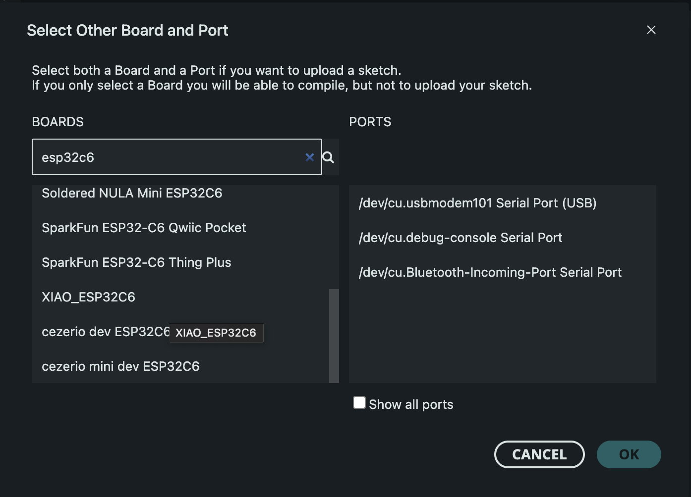 Image of Boards Manager in Arduino IDE